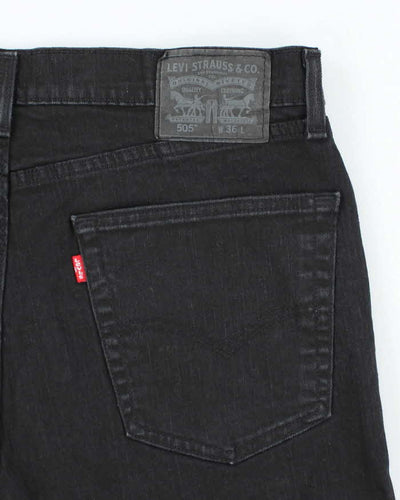 Vintage 2000's Levi's Black Wash Wide Leg Denim Shorts - W36 L10