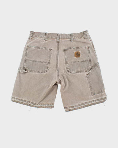 Vintage 2000's Carhartt Brown Faded Carpenter Shorts - W32 L8