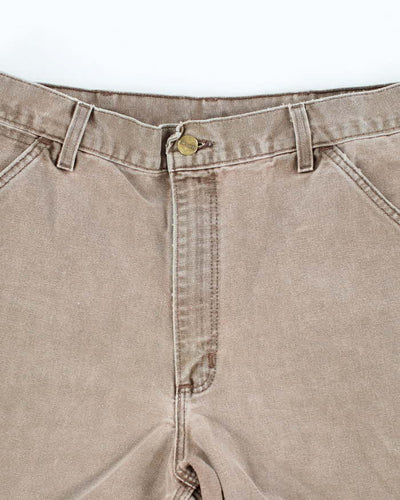 Vintage 2000's Carhartt Brown Faded Carpenter Shorts - W32 L8