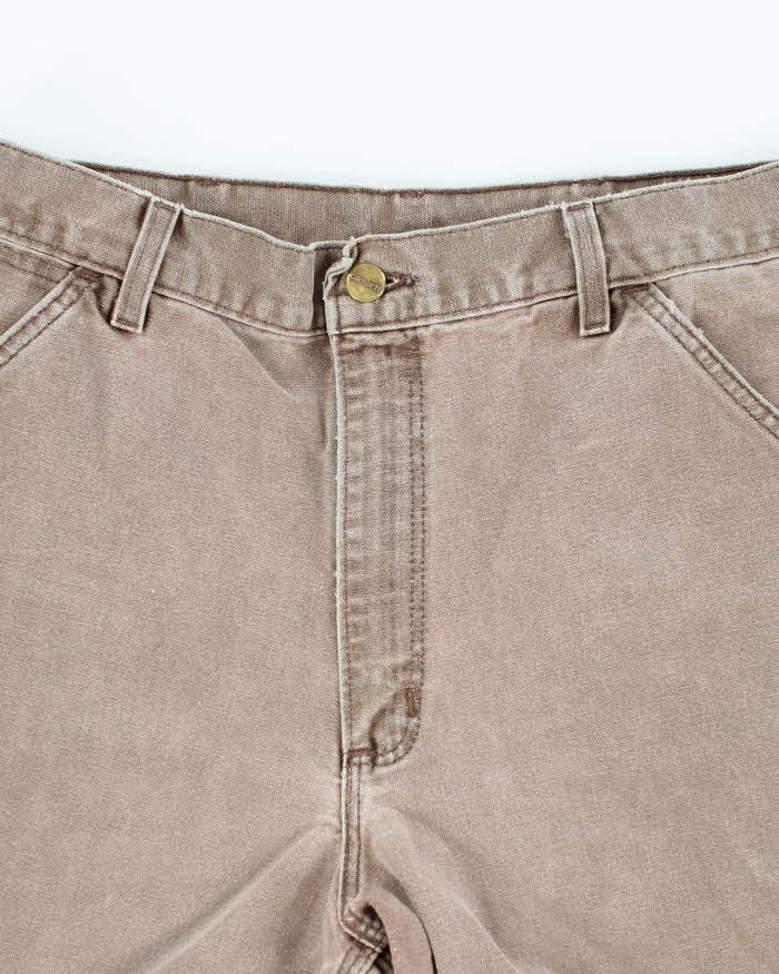 Vintage 2000's Carhartt Brown Faded Carpenter Shorts - W32 L8