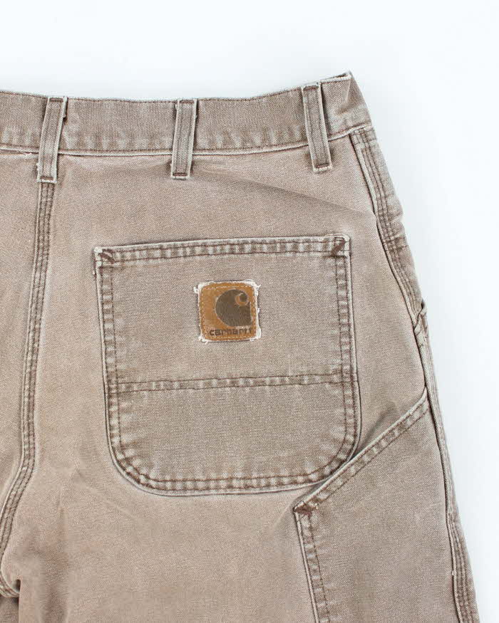 Vintage 2000's Carhartt Brown Faded Carpenter Shorts - W32 L8
