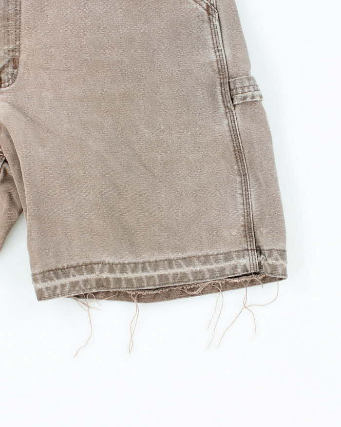 Vintage 2000's Carhartt Brown Faded Carpenter Shorts - W32 L8