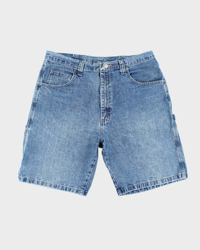 Vintage Wrangler Wide Leg Medium Wash Carpenter Shorts - W34 L9