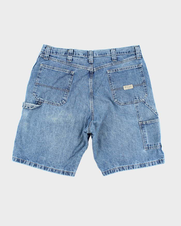 Vintage Wrangler Wide Leg Medium Wash Carpenter Shorts - W34 L9
