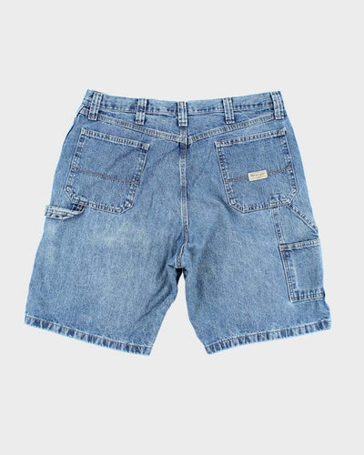 Vintage Wrangler Wide Leg Medium Wash Carpenter Shorts - W34 L9
