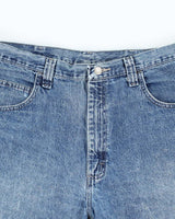 Vintage Wrangler Wide Leg Medium Wash Carpenter Shorts - W34 L9