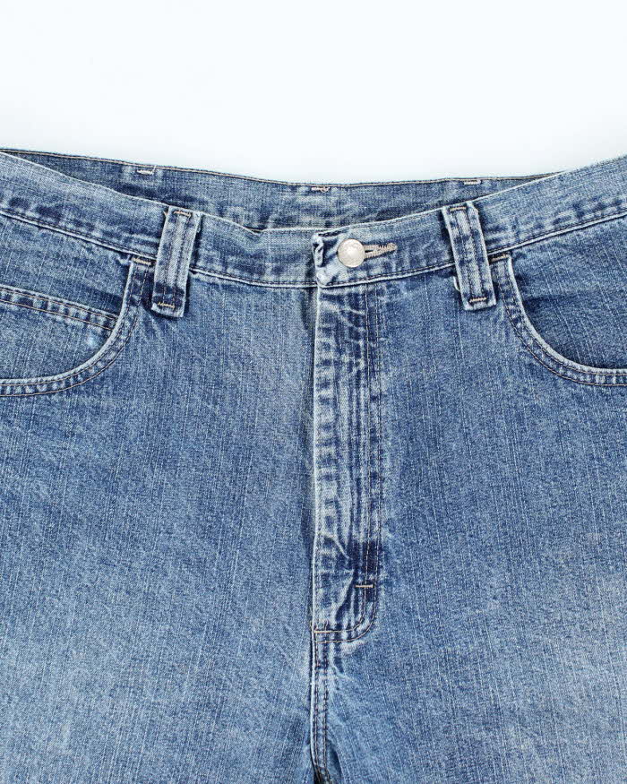 Vintage Wrangler Wide Leg Medium Wash Carpenter Shorts - W34 L9