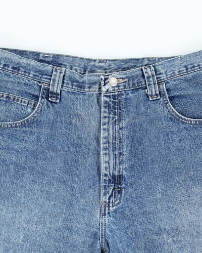 Vintage Wrangler Wide Leg Medium Wash Carpenter Shorts - W34 L9