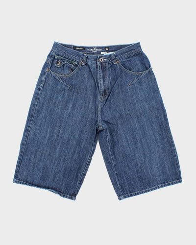 Vintage 2000's Marc Ecko Wide Leg Dark Wash Denim Shorts - W30 L12