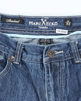Vintage 2000's Marc Ecko Wide Leg Dark Wash Denim Shorts - W30 L12