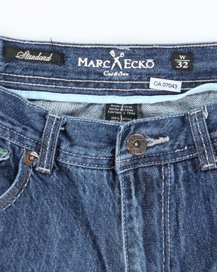 Vintage 2000's Marc Ecko Wide Leg Dark Wash Denim Shorts - W30 L12