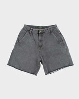 Vintage Y2K Xtreme Wide Leg Grey Wash Cut Off Denim Shorts - W30 L8