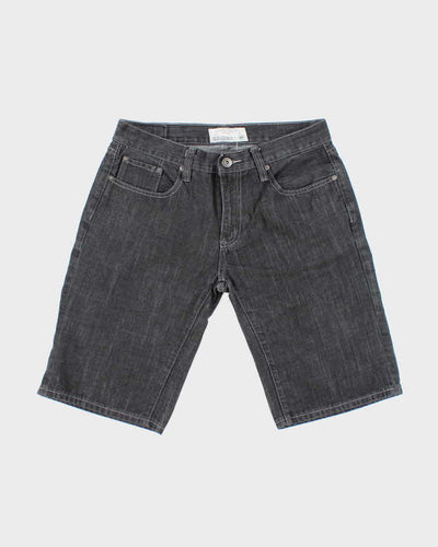 Vintage Y2K Ecko Untld Grey Wash Wide Leg Denim Shorts - W34 L13