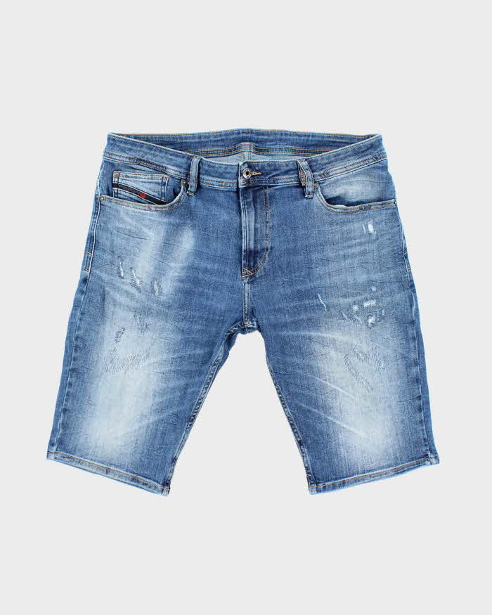 Vintage Y2K Diesel Slim Fit Medium Wash Denim Shorts - W36 L12