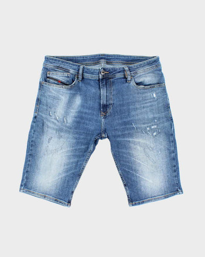 Vintage Y2K Diesel Slim Fit Medium Wash Denim Shorts - W36 L12