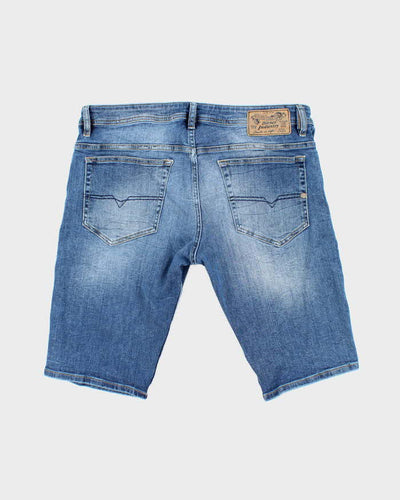 Vintage Y2K Diesel Slim Fit Medium Wash Denim Shorts - W36 L12
