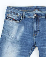 Vintage Y2K Diesel Slim Fit Medium Wash Denim Shorts - W36 L12
