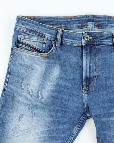 Vintage Y2K Diesel Slim Fit Medium Wash Denim Shorts - W36 L12