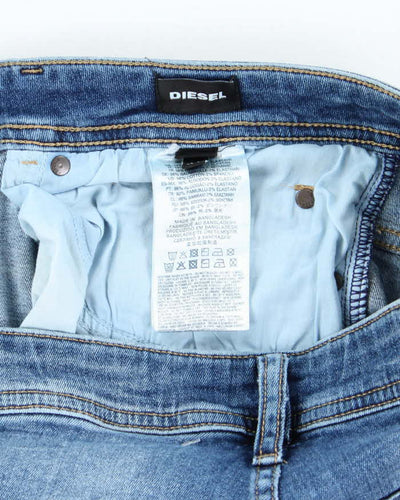 Vintage Y2K Diesel Slim Fit Medium Wash Denim Shorts - W36 L12