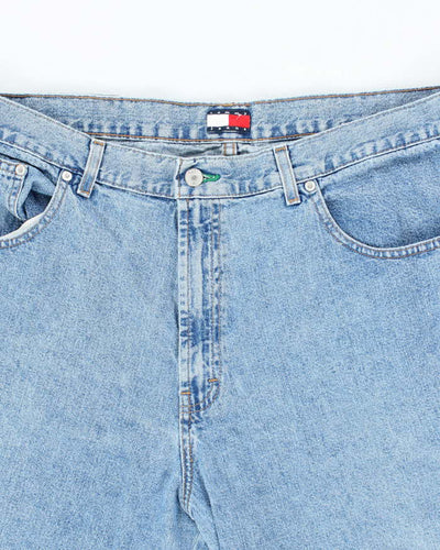 Vintage 2000's Tommy Hilfiger Medium Wash Wide Leg Denim Shorts - W38 L9