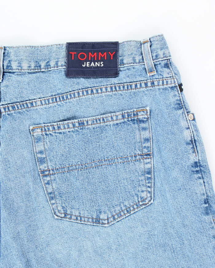 Vintage 2000's Tommy Hilfiger Medium Wash Wide Leg Denim Shorts - W38 L9