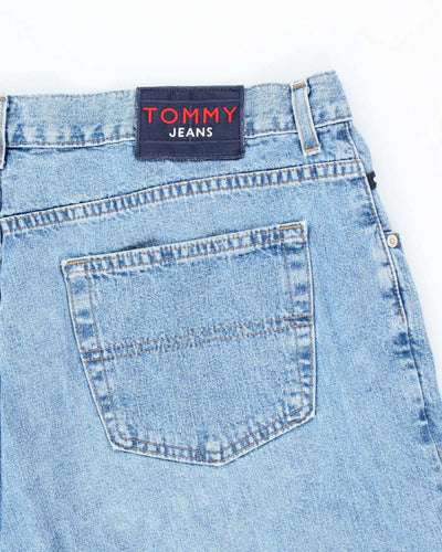Vintage 2000's Tommy Hilfiger Medium Wash Wide Leg Denim Shorts - W38 L9