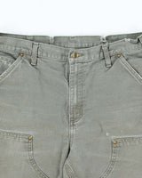 Vintage 90's Carhartt Double Knee Cut Off Shorts - W32 L10