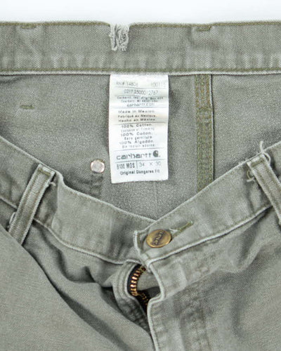 Vintage 90's Carhartt Double Knee Cut Off Shorts - W32 L10