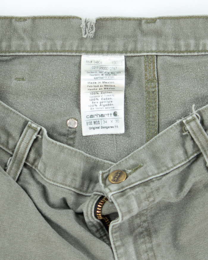 Vintage 90's Carhartt Double Knee Cut Off Shorts - W32 L10