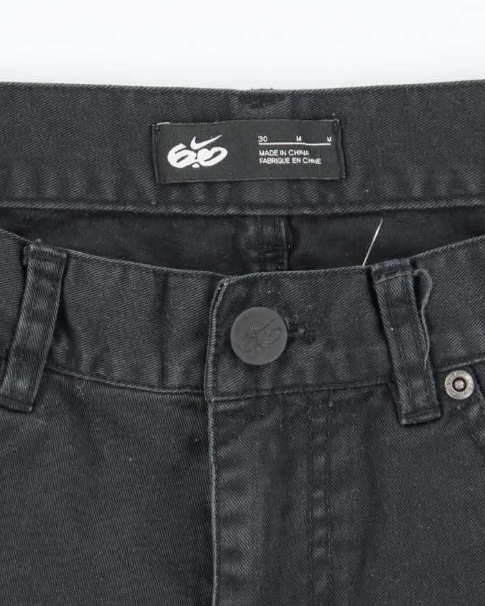 Vintage Nike 6.0 Black Wash Denim Shorts - W30 L11
