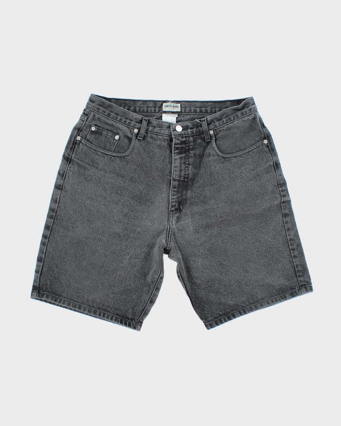 Vintage Y2K Guess Grey Wash Denim Shorts - W32 L9