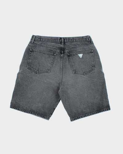 Vintage Y2K Guess Grey Wash Denim Shorts - W32 L9