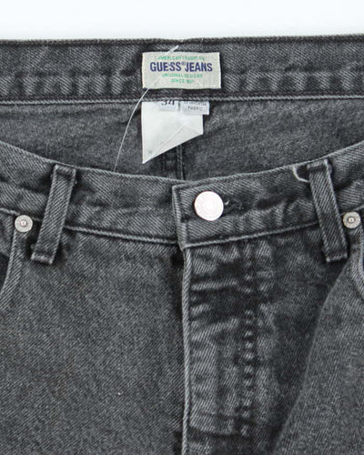 Vintage Y2K Guess Grey Wash Denim Shorts - W32 L9