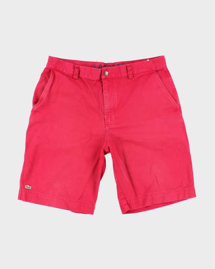 Vintage Lacoste Red Chino Shorts - W34 L10