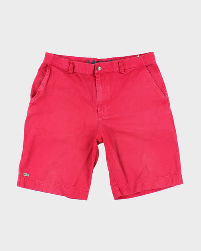 Vintage Lacoste Red Chino Shorts - W34 L10