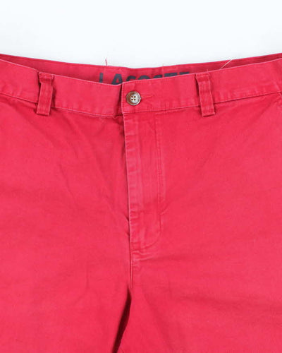Vintage Lacoste Red Chino Shorts - W34 L10
