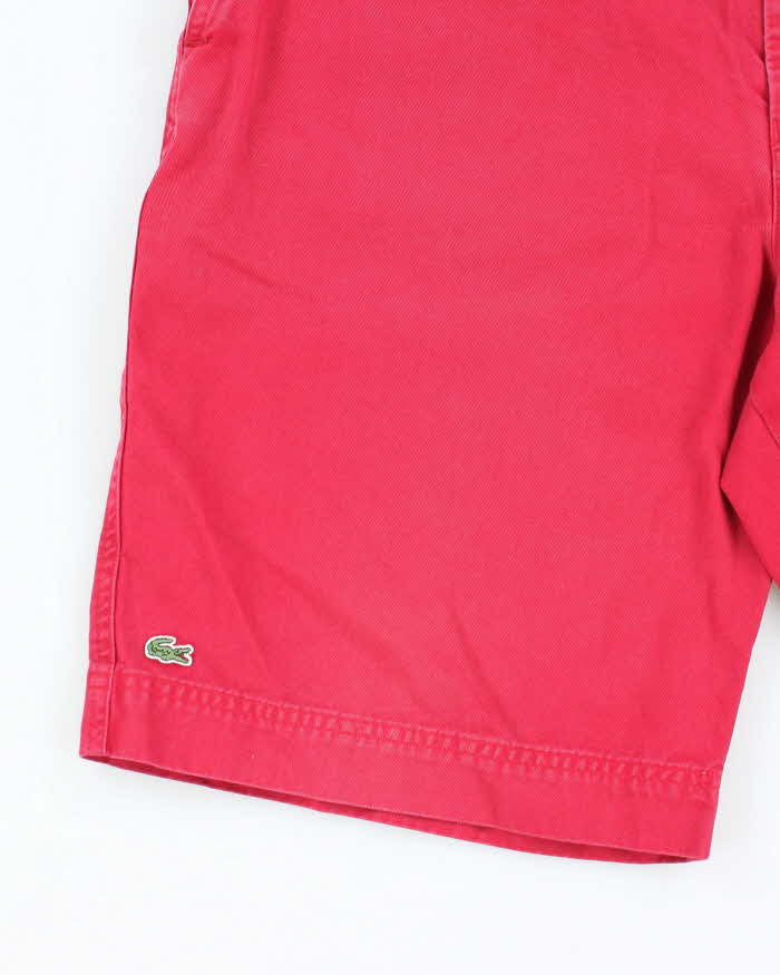 Vintage Lacoste Red Chino Shorts - W34 L10