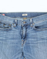 Vintage 2000's True Religion Medium Wash Cut Off Denim Shorts - W36 L12