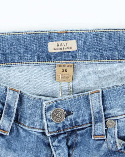 Vintage 2000's True Religion Medium Wash Cut Off Denim Shorts - W36 L12