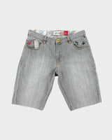 Vintage Y2K Quiksilver Grey Wash Denim Shorts - W32 L11
