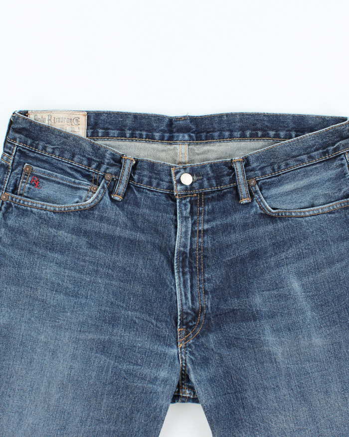 Vintage 2000's Ralph Lauren Polo Dark Wash Cut Off Denim Shorts - W36 L11