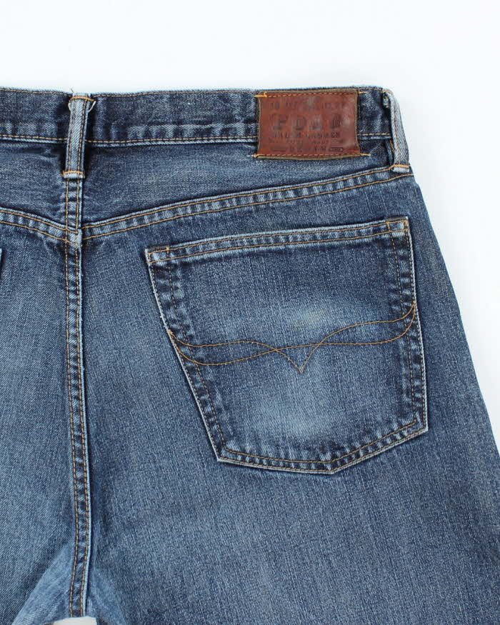 Vintage 2000's Ralph Lauren Polo Dark Wash Cut Off Denim Shorts - W36 L11