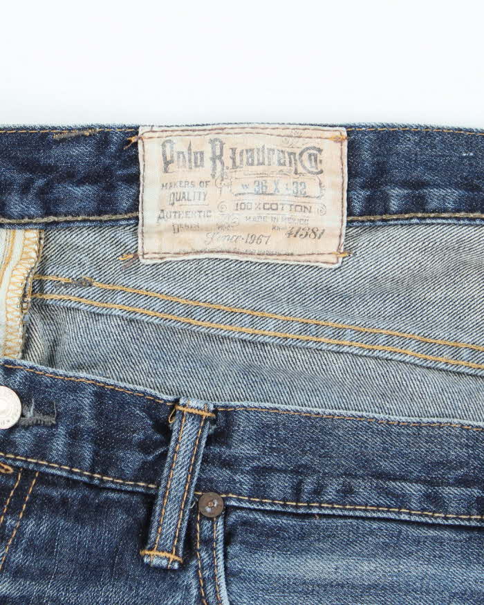 Vintage 2000's Ralph Lauren Polo Dark Wash Cut Off Denim Shorts - W36 L11