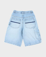 Vintage 725 Medium Wash Wide Leg Denim Shorts - W32 L13