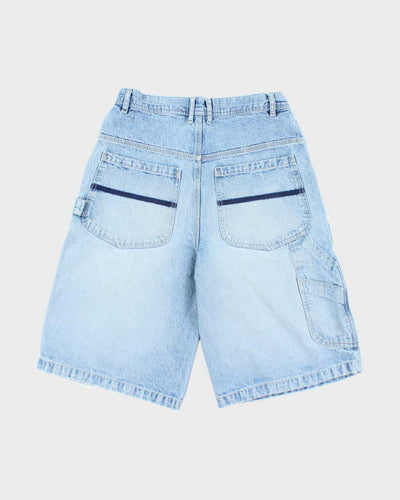 Vintage 725 Medium Wash Wide Leg Denim Shorts - W32 L13