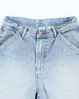 Vintage 725 Medium Wash Wide Leg Denim Shorts - W32 L13