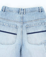 Vintage 725 Medium Wash Wide Leg Denim Shorts - W32 L13