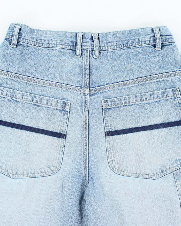 Vintage 725 Medium Wash Wide Leg Denim Shorts - W32 L13