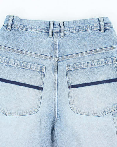Vintage 725 Medium Wash Wide Leg Denim Shorts - W32 L13