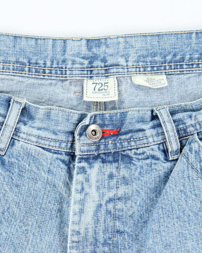 Vintage 725 Medium Wash Wide Leg Denim Shorts - W32 L13
